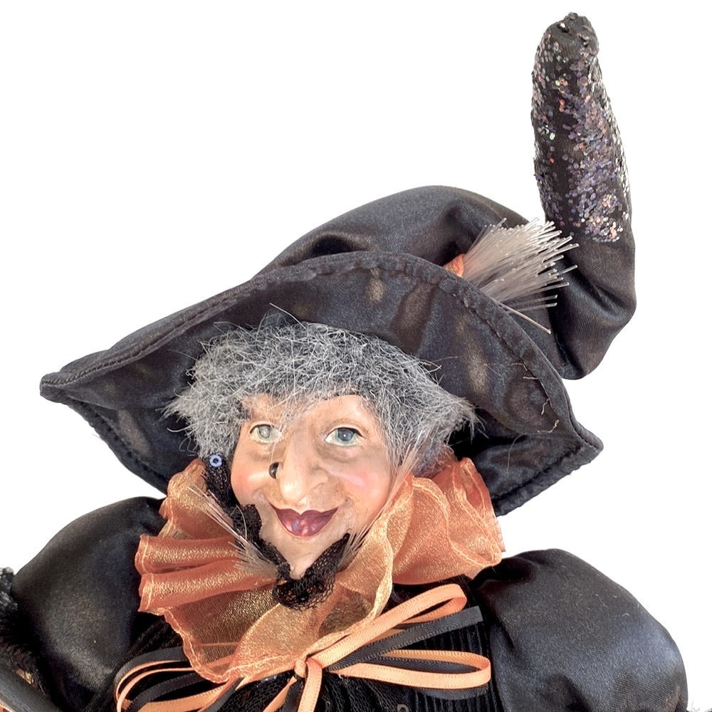 Gently Used Collector Cracker Barrel Beautiful Fiber Optic Witch Halloween Decor - Picture 2 of 10